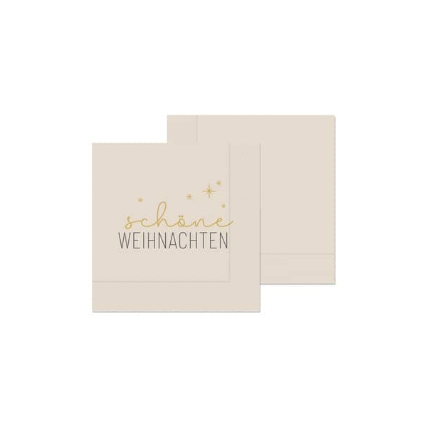 4027268323418 - 130196 WeihnZelltuchserviette 33x33cm 3lag 4027268323418 LA VIDA