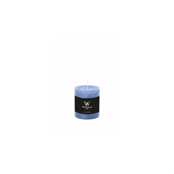 8 Stück Wiedemann Stumpenkerzen Marble Rustik 281003.124 grau/blau 80x68mm (HxØ) ca. 34 Stunden Brenndauer 4009406806175 Wiedemann
