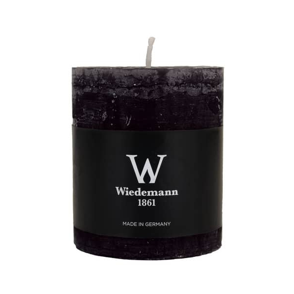 8 Stück Wiedemann Stumpenkerzen Marble Rustik 281003.019 schwarz 80x68mm (HxØ) ca. 34 Stunden Brenndauer 4009406876895 Wiedemann