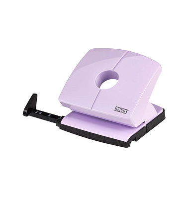 Bürolocher B 220, bis 20 Blatt pretty lilac, mit Anschlagschiene