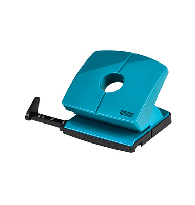 Bürolocher B220 ColorID 2.0 025-0654, bright petrol, bis 3mm 20 Blatt, mit Anschlagschiene