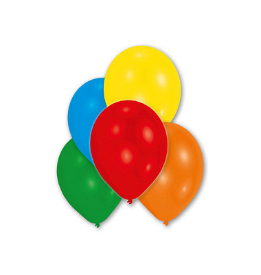 10 amscan Luftballons bunt