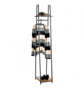 HAKU Möbel Kleiderständer 25993 eiche Metall 38,0, x 166,0 cm
