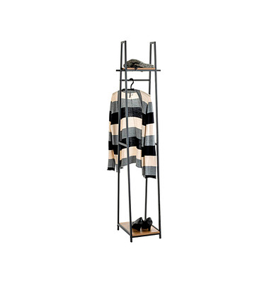 HAKU Möbel Kleiderständer 25993 eiche Metall 38,0, x 166,0 cm