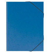 Zeichenmappe FACT!plus 104708337, A3 blau, Karton 600g, 3 Einschlagklappen, Eckspanngummi