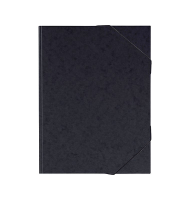 Zeichenmappe FACT!plus 104708390, A3 schwarz, Karton 600g, 3 Einschlagklappen, 2 Gummizüge (Eckspanngummis) Zeichenmappe FACT!plus 104708390, A3 schwarz, Karton 600g, 3 Einschlagklappen, 2 Gummizüge (Eckspanngummis)