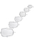 6 WESTMARK Frischhaltedeckel-Set Silikon Square transparent