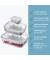 6 WESTMARK Frischhaltedeckel-Set Silikon Square transparent