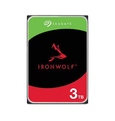 interne Festplatte IronWolf ST3000VN006, silber, 3,5 Zoll (8,89cm), 3 TB, HDD
