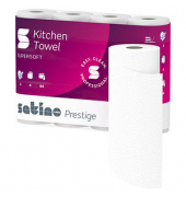Küchenrollen Prestige 175889 3-lagig weiß Rolle à 64