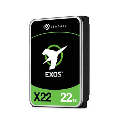 interne Festplatte EXOS X22 SATA ST22000NM001E, silber, 3,5 Zoll (8,89cm), 22 TB, HDD