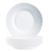 6 ARCOROC Suppenteller Trianon White weiß 22,5 cm