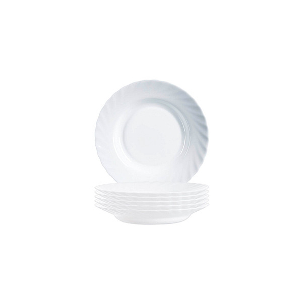 0026102285954 - 6 ARCOROC Suppenteller Trianon White weiß 225 cm 0026102285954 ARCOROC 6 Stück 0026102285954 - 6 ARCOROC Suppenteller Trianon White weiß 225 cm 0026102285954 ARCOROC 6 Stück