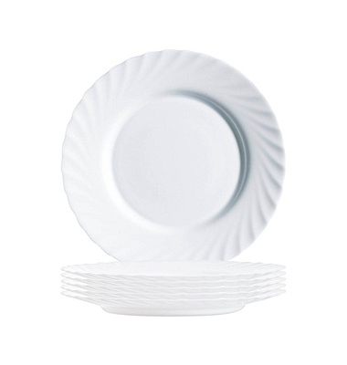 6 ARCOROC Teller Trianon White weiß 24,5 cm