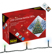 Lichterkette 8325059, 80 LEDs, Länge 16m, bunt