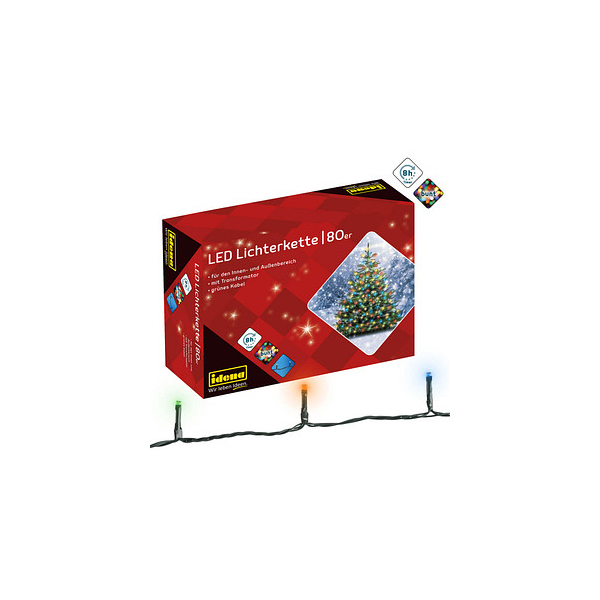 4002372325428 - Lichterkette 8325059 80 LEDs Länge 16m bunt 4002372325428 Idena 4002372325428 - Lichterkette 8325059 80 LEDs Länge 16m bunt 4002372325428 Idena