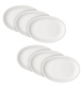 6 BAUSCHER Servierplatten smart weiß 32,0 cm