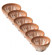 6 HEART & SOUL Schalen Perfect Match Oyster braun 10,0 cm