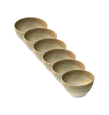 6 HEART & SOUL Schalen Perfect Match Thyme hellgrün 10,0 cm