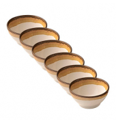 6 HEART & SOUL Schalen Perfect Match Cumin hellbraun 14,0 cm