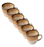 6 HEART & SOUL Espressotasse Perfect Match Cumin hellbraun 0,08 l