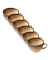 6 HEART & SOUL Kaffeetassen Perfect Match Cumin hellbraun 0,34 l