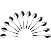 12 HEPP Espressolöffel Contour silber