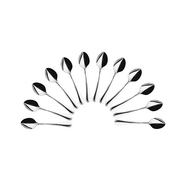 12 HEPP Kaffeelöffel Contour silber