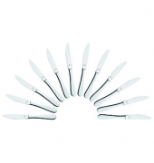 12 solex Buttermesser Baguette silber