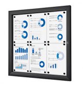 Showdown Displays Schaukasten schwarz 6x DIN A4