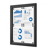 Showdown Displays Schaukasten schwarz 4x DIN A4