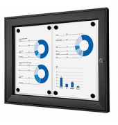Showdown Displays Schaukasten schwarz 2x DIN A4