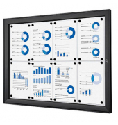 Schaukasten SCS8xA4C9005, 8xA4, schwarz, magnetisch