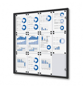 Schaukasten Economy SCXS12xA4C9005, 12xA4, schwarz, magnetisch