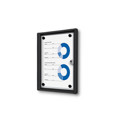 Schaukasten Economy SCXS1xA4C9005, 1xA4, schwarz, magnetisch