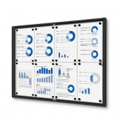 Showdown Displays Schaukasten Economy schwarz 8x DIN A4