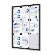 Showdown Displays Schaukasten Economy schwarz 9x DIN A4