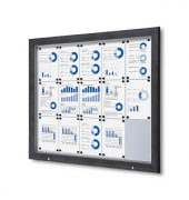 Showdown Displays Schaukasten Premium grau 15x DIN A4