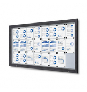 Showdown Displays Schaukasten Premium grau 24x DIN A4
