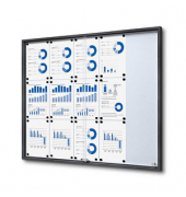 Showdown Displays Schaukasten SLIM grau 15x DIN A4