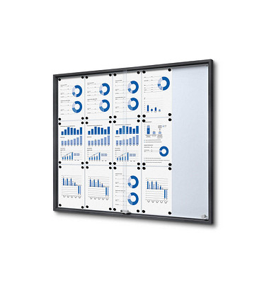 Showdown Displays Schaukasten SLIM grau 15x DIN A4 Showdown Displays Schaukasten SLIM grau 15x DIN A4