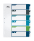 Kunststoffregister 679427, 6-teilig, A4+, farbig sortiert, 6-teilig