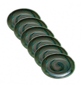 6 HEART & SOUL Servierplatten Perfect Match Avocado grün 25,0 x 19,0 cm