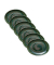 6 HEART & SOUL Servierplatten Perfect Match Avocado grün 25,0 x 19,0 cm