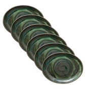 6 HEART & SOUL Servierplatten Perfect Match Avocado grün 31,0 x 24,0 cm