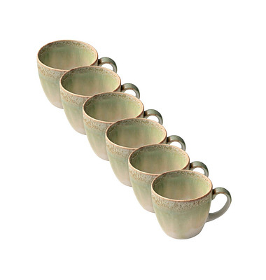 6 HEART & SOUL Espressotasse Perfect Match Thyme hellgrün 0,08 l