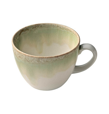 6 HEART & SOUL Kaffeetassen Perfect Match Thyme hellgrün 0,21 l