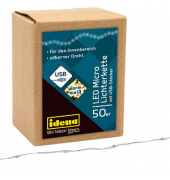 Lichterkette 30257 Micro, 50 LED, Länge 2,75m, warmweiß