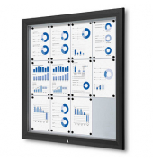 Schaukasten Premium SCT12xA4PHC9005, 12xA4, schwarz, magnetisch