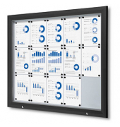 Schaukasten Premium SCT15xA4PHC9005, 15xA4, schwarz, magnetisch